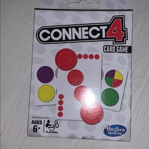 Connect 4 the card game. Family fun